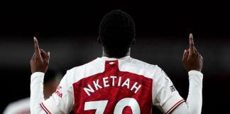 Nketiah’s late strike gives Arsenal 2-1 win over West Ham United