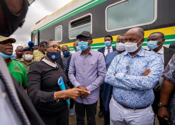 Gov. Babajide Sanwo-Olu Visits Oshodi Train Accident Site