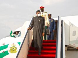 Buhari returns to Abuja after outing at UNGA77 in New York