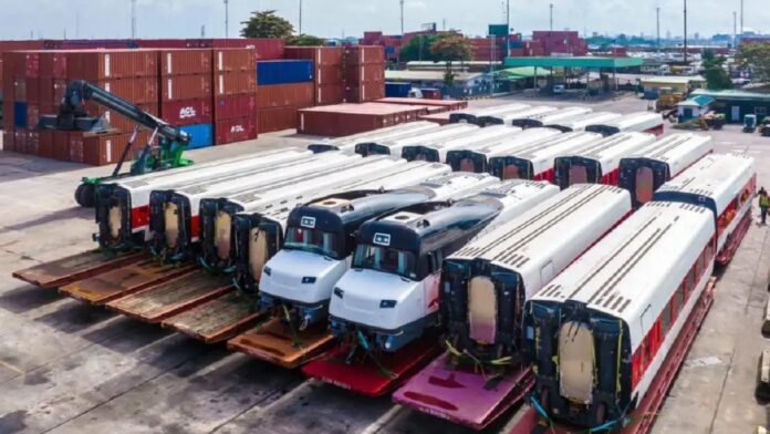 Lagos takes delivery of 2 trains for Red Line Rail System