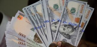 Again, Naira gains 0.6% against dollar at official market
