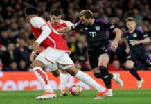 Kane returns to haunt Arsenal as Bayern Munich earn 2-2 draw
