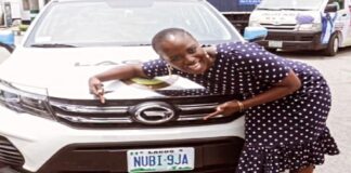 Sanwo-Olu presents Nubi branded car, says she’s shifted mountains