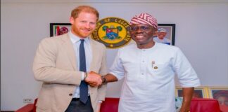 Gov. Sanwo-Olu applauds Prince Harry’s initiative